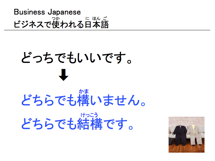 ビジネスで使われる日本語