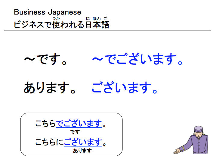 ビジネスで使われる日本語
