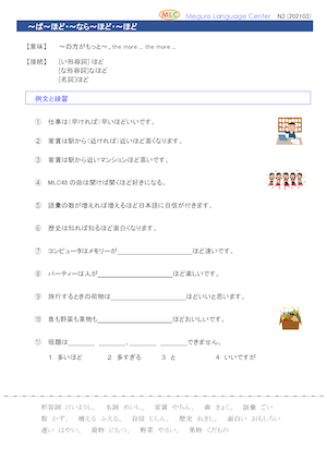 ば~ほど