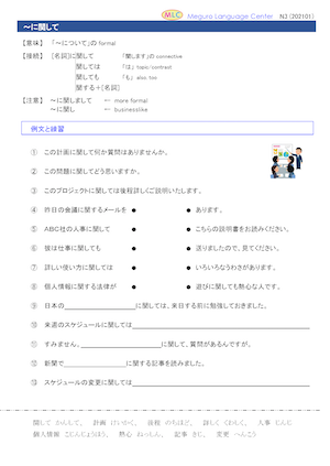 ~に関して